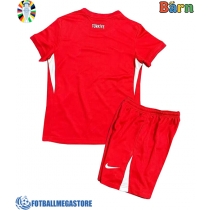 Fotballdrakt Barn Tyrkia Bortedraktsett EM 2024 Kortermet (+ Korte bukser)